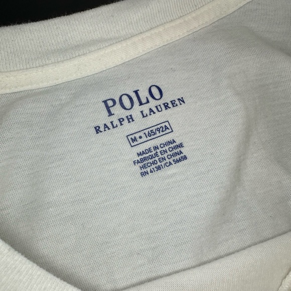 Polo Ralph Lauren white floral graphic tee in a woman’s Size Medium 💐 - Picture 6 of 7